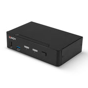 Lindy 2 Port DisplayPort 1.4, USB 3.0 & Audio KVM Switch | 39312 Switches Lindy