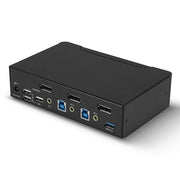 Lindy 2 Port DisplayPort 1.4, USB 3.0 & Audio KVM Switch | 39312 Switches Lindy