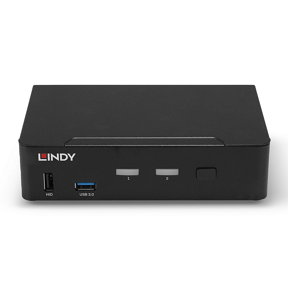 Lindy 2 Port DisplayPort 1.4, USB 3.0 & Audio KVM Switch | 39312 Switches Lindy