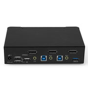 Lindy 2 Port DisplayPort 1.4, USB 3.0 & Audio KVM Switch | 39312 Switches Lindy