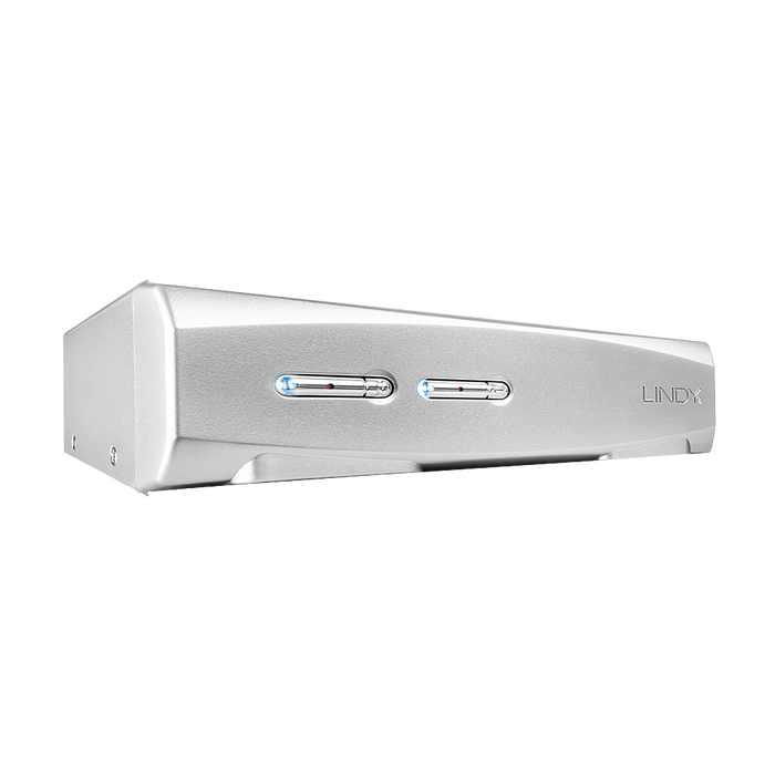 Lindy 2 Port DVI-I Dual Link, USB 2.0 & Audio KVM Switch | 39338 Switches Lindy