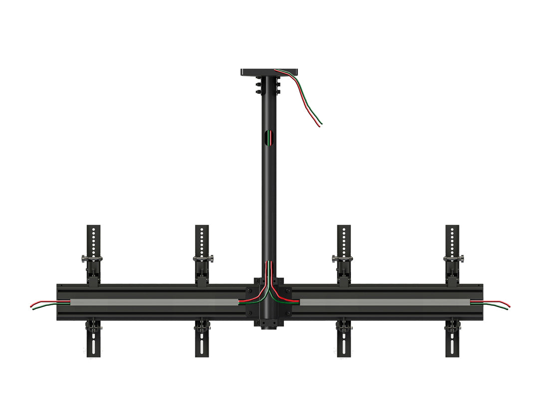 Multibrackets 0.8m Tilt 40"-65" Pro Series Menu Board Ceiling Mount For 2 Screens Ceiling Mount Bracket Multibrackets
