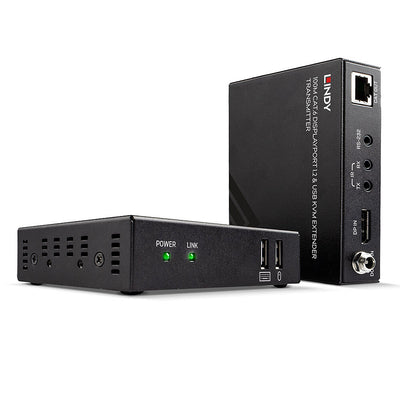 Lindy 100m Cat.6 DisplayPort 1.2, USB, IR & RS232 KVM Extender | 39375 IP KVM Extenders Lindy