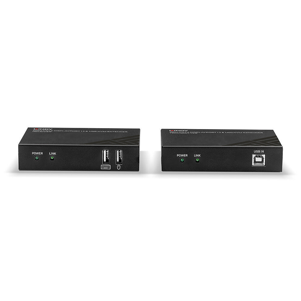 Lindy 100m Cat.6 DisplayPort 1.2, USB, IR & RS232 KVM Extender | 39375 AV Extender Lindy