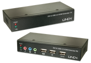 Lindy 50m Cat.6 DVI-D Single Link, USB & Audio KVM Extender - 39377 Switches Lindy