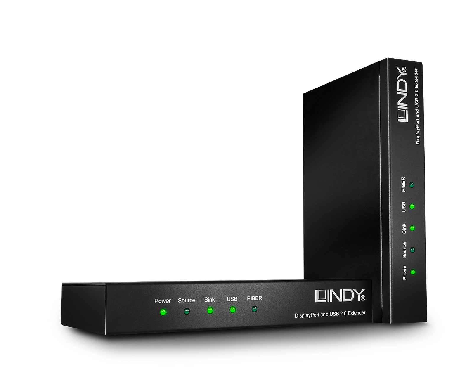 Lindy 200m Fibre Optic DisplayPort 1.2 & USB 2.0 KVM Extender | 39380 AV Extender Lindy