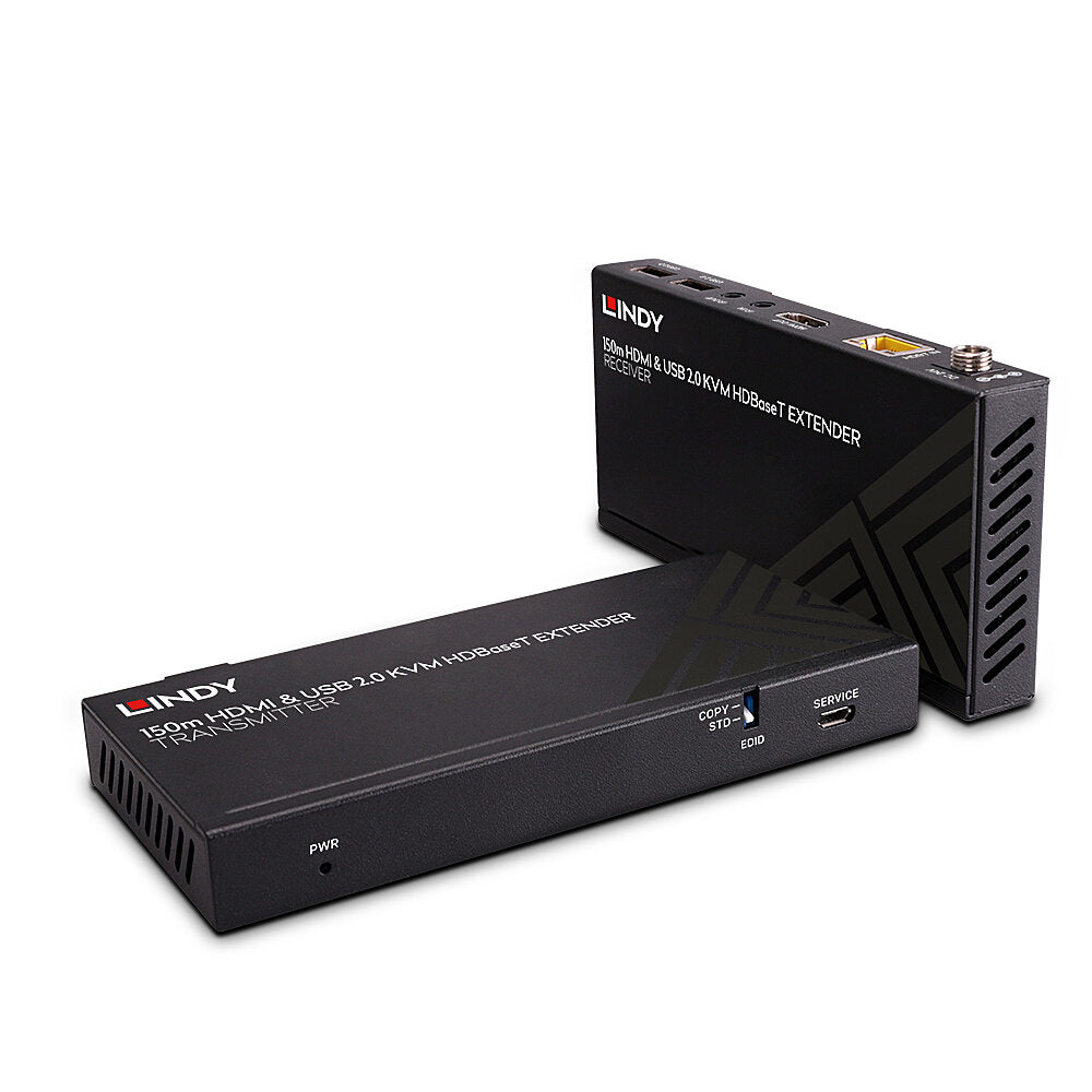 Lindy 150m Cat.6 HDMI 4K60, USB 2.0 & IR HDBaseT KVM Extender | 39384 AV Extender Lindy
