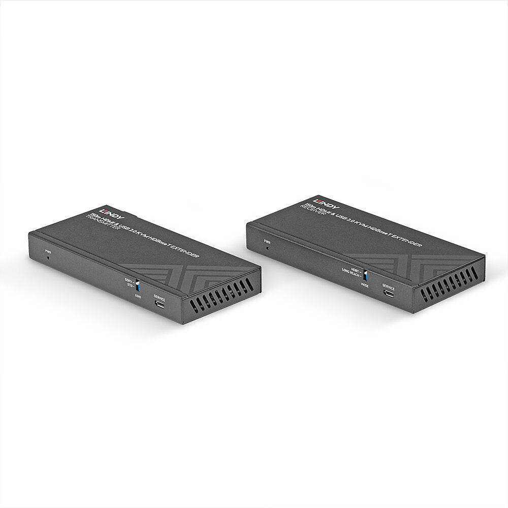Lindy 150m Cat.6 HDMI 4K60, USB 2.0 & IR HDBaseT KVM Extender | 39384 AV Extender Lindy