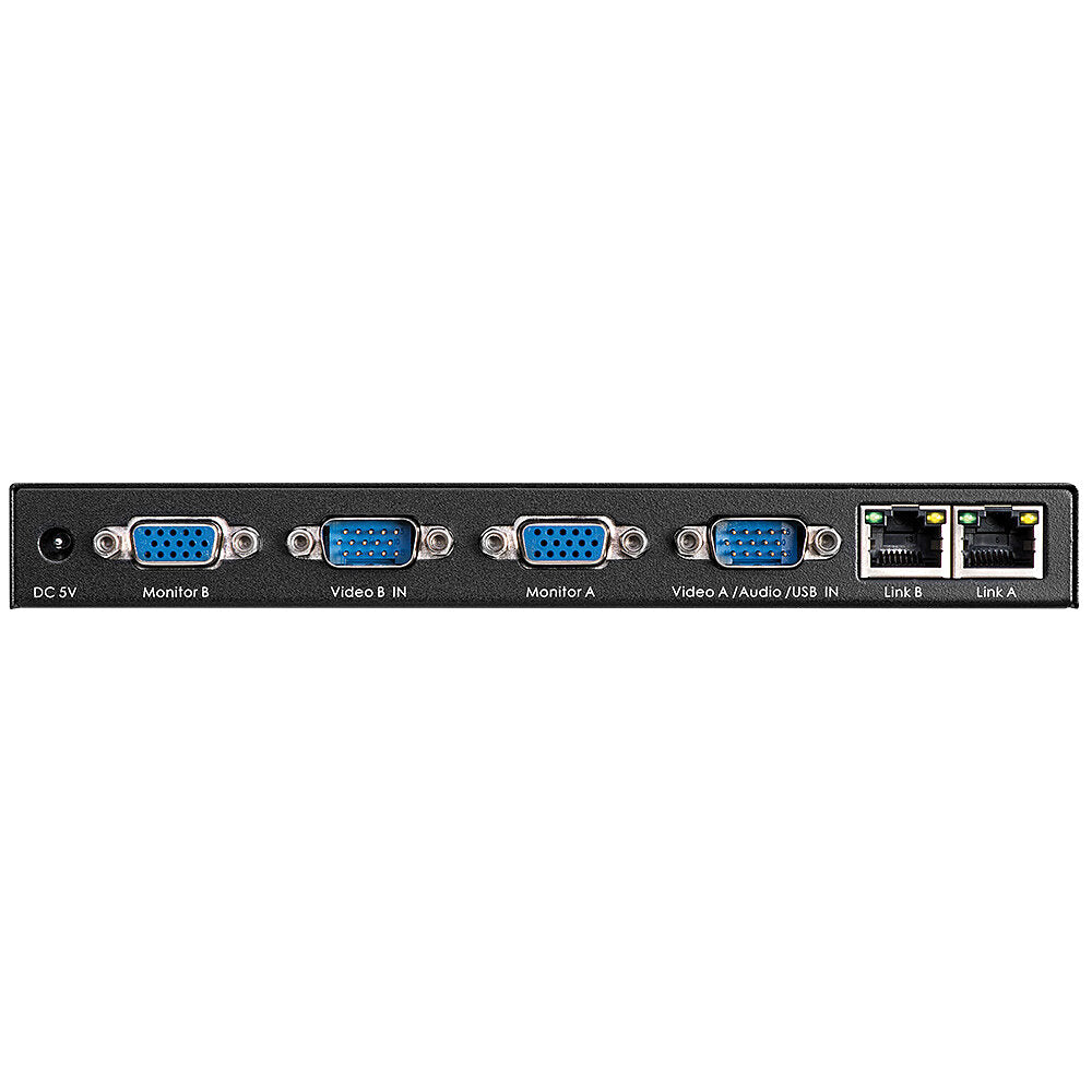 Lindy 200m Cat.6 Dual VGA, USB & Audio KVM Extender | 39396 Switches Lindy