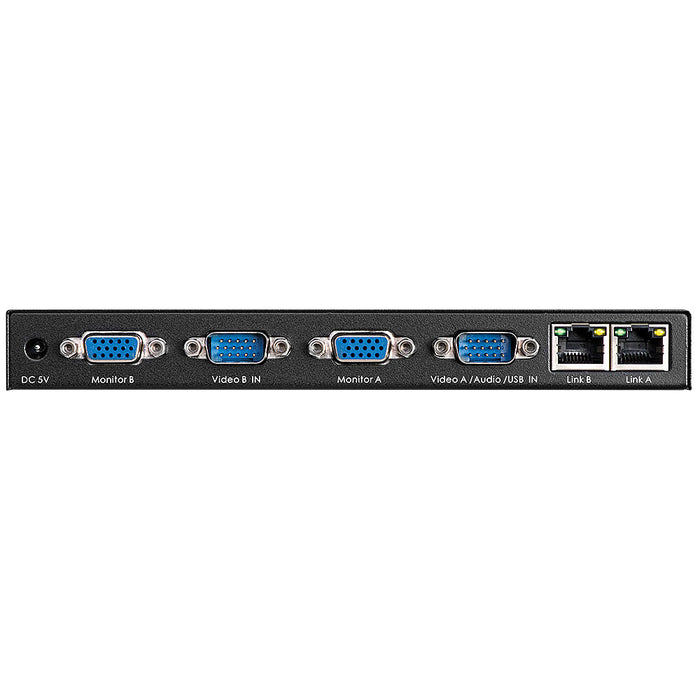 Lindy 200m Cat.6 Dual VGA, USB & Audio KVM Extender | 39396