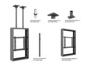Multibrackets M Pro Series Enclosure 50" Ceilingmount Medium B2B Black Signage Display Enclosures Multibrackets