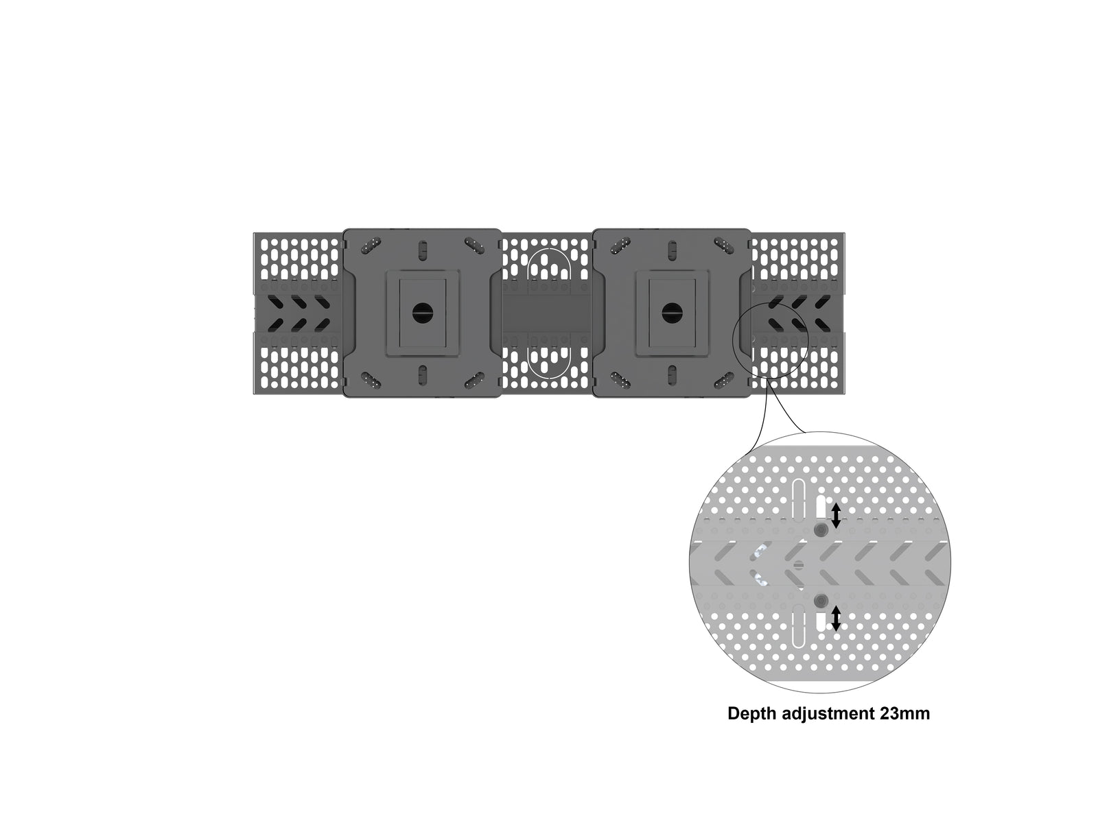 Multibrackets M Pro Series Enclosure 50" Ceilingmount Medium B2B Black Signage Display Enclosures Multibrackets