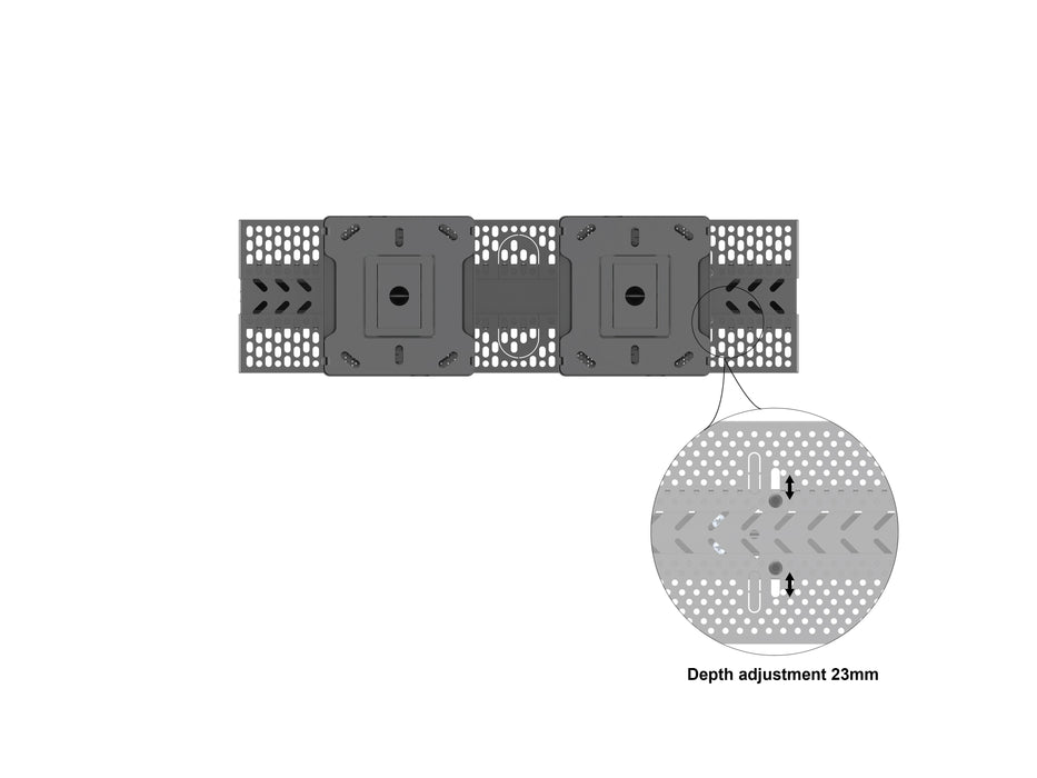 Multibrackets M Pro Series Enclosure 50" Ceilingmount Medium B2B Black Signage Display Enclosures Multibrackets