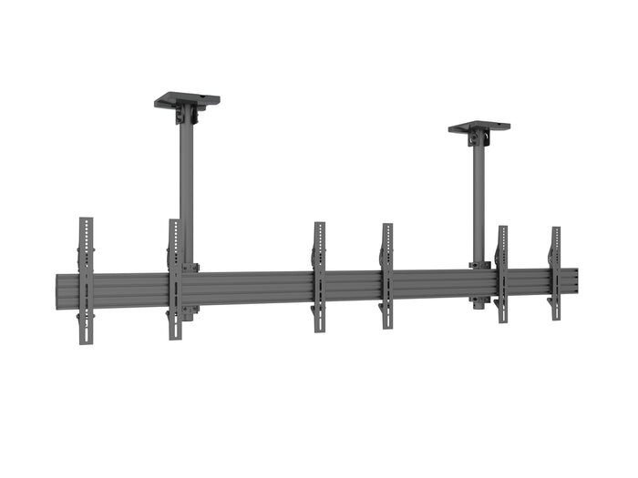 Multibrackets 0.8m Tilt 40"-65" Pro Series Menu Board Ceiling Mount For 3 Screens Ceiling Mount Bracket Multibrackets