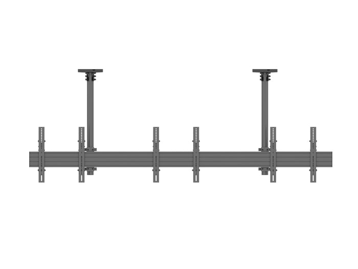 Multibrackets 0.8m Tilt 40"-65" Pro Series Menu Board Ceiling Mount For 3 Screens Ceiling Mount Bracket Multibrackets