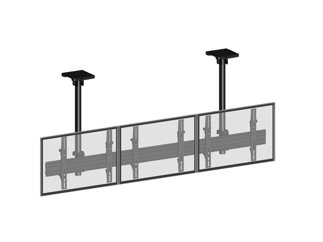 Multibrackets 0.8m Tilt 40"-65" Pro Series Menu Board Ceiling Mount For 3 Screens Ceiling Mount Bracket Multibrackets
