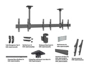 Multibrackets 0.8m Tilt 40"-65" Pro Series Menu Board Ceiling Mount For 3 Screens Ceiling Mount Bracket Multibrackets
