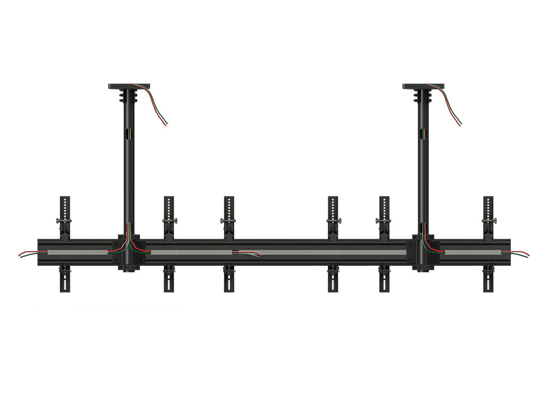 Multibrackets 0.8m Tilt 40"-65" Pro Series Menu Board Ceiling Mount For 3 Screens Ceiling Mount Bracket Multibrackets