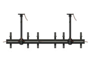 Multibrackets 0.8m Tilt 40"-65" Pro Series Menu Board Ceiling Mount For 3 Screens Ceiling Mount Bracket Multibrackets