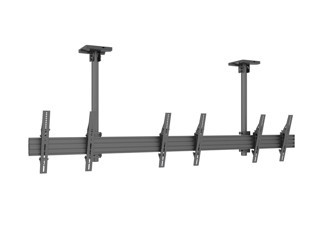 Multibrackets 0.8m Tilt 40"-65" Pro Series Menu Board Ceiling Mount For 3 Screens Ceiling Mount Bracket Multibrackets