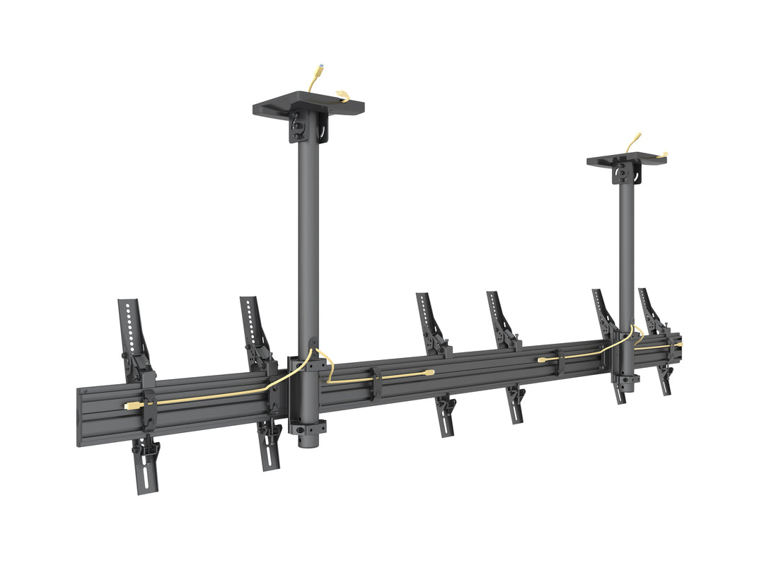 Multibrackets 0.8m Tilt 40"-65" Pro Series Menu Board Ceiling Mount For 3 Screens Ceiling Mount Bracket Multibrackets