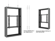 Multibrackets M Pro Series Enclosure 50" Wire Medium B2B Black Signage Display Enclosures Multibrackets
