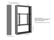 Multibrackets M Pro Series Enclosure 50" Wire Medium B2B Black Signage Display Enclosures Multibrackets