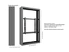 Multibrackets M Pro Series Enclosure 50" Medium B2B Black Signage Display Enclosures Multibrackets
