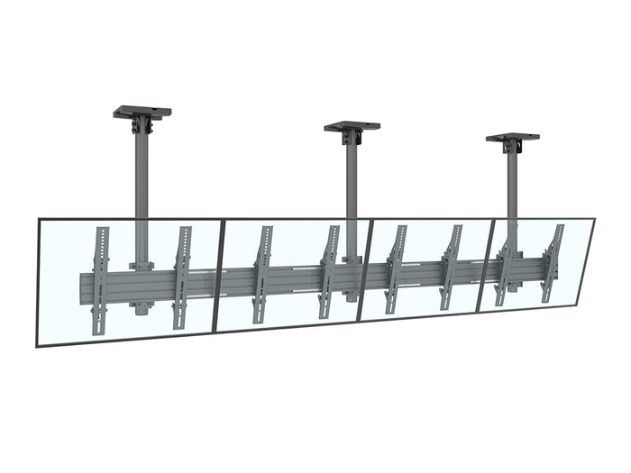Multibrackets 0.8m Tilt 40"-65" Pro Series Menu Board Ceiling Mount For 4 Screens Ceiling Mount Bracket Multibrackets