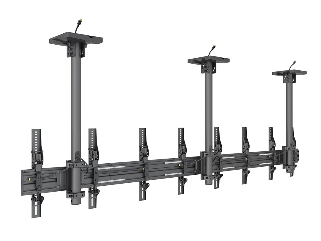 Multibrackets 0.8m Tilt 40"-65" Pro Series Menu Board Ceiling Mount For 4 Screens Ceiling Mount Bracket Multibrackets