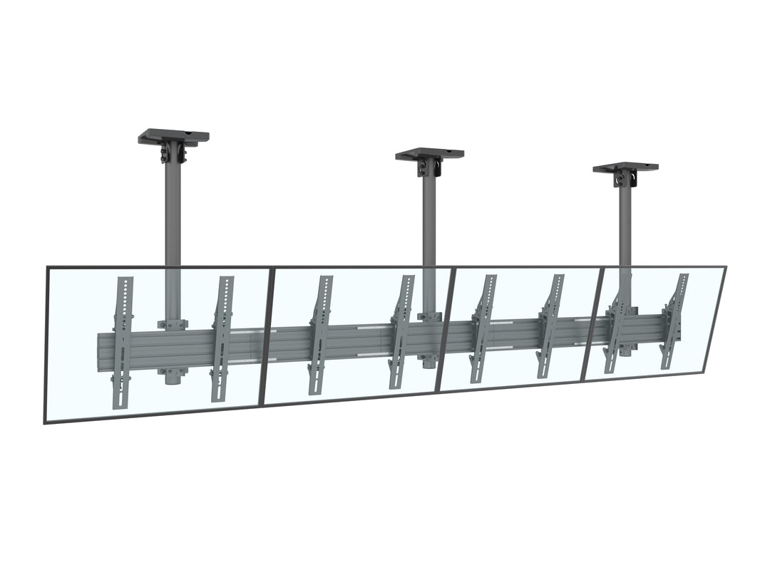 Multibrackets 0.8m Tilt 40"-65" Pro Series Menu Board Ceiling Mount For 4 Screens Ceiling Mount Bracket Multibrackets