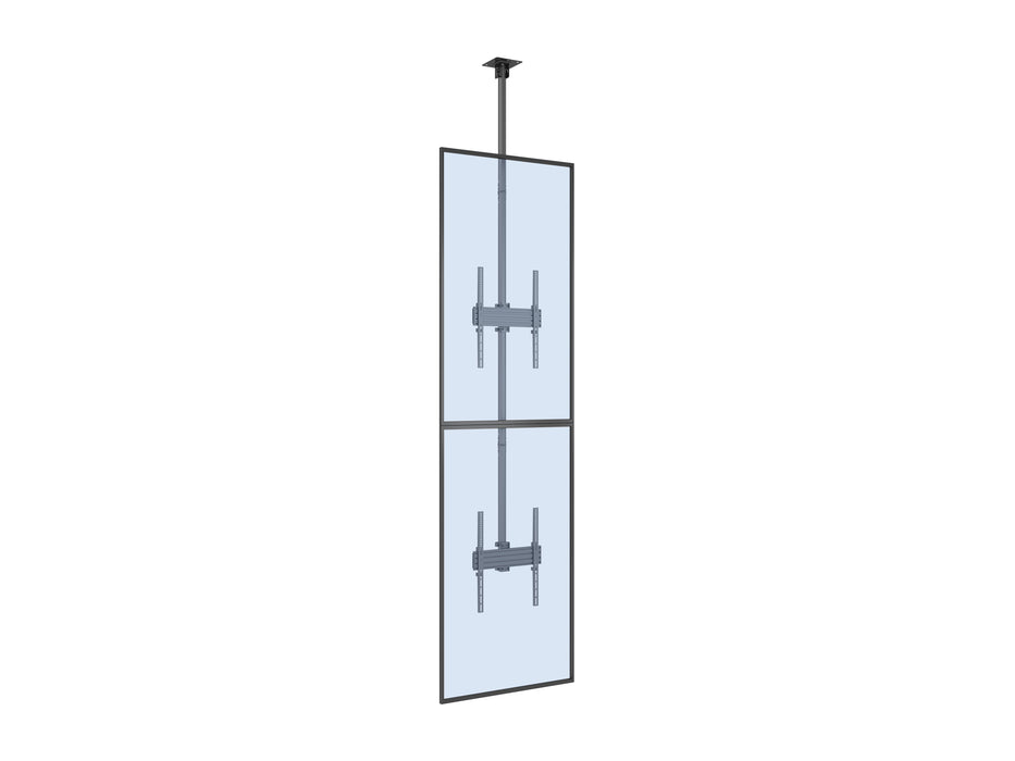 Multibrackets MBC2UP M Pro 3m 2-Screen Ceiling Mount For 40"-65" Screens | 7340234813964