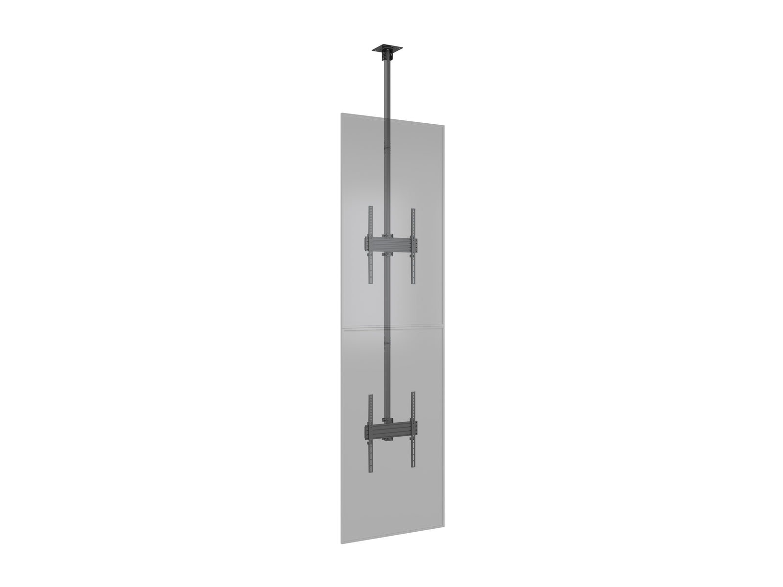 Multibrackets MBC2UP M Pro 3m 2-Screen Ceiling Mount For 40"-65" Screens | 7340234813964 Ceiling Mount Bracket Multibrackets