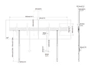 Multibrackets M Pro Series Collaboration Side by Side - (32" - 90") Wall Mount Bracket Multibrackets