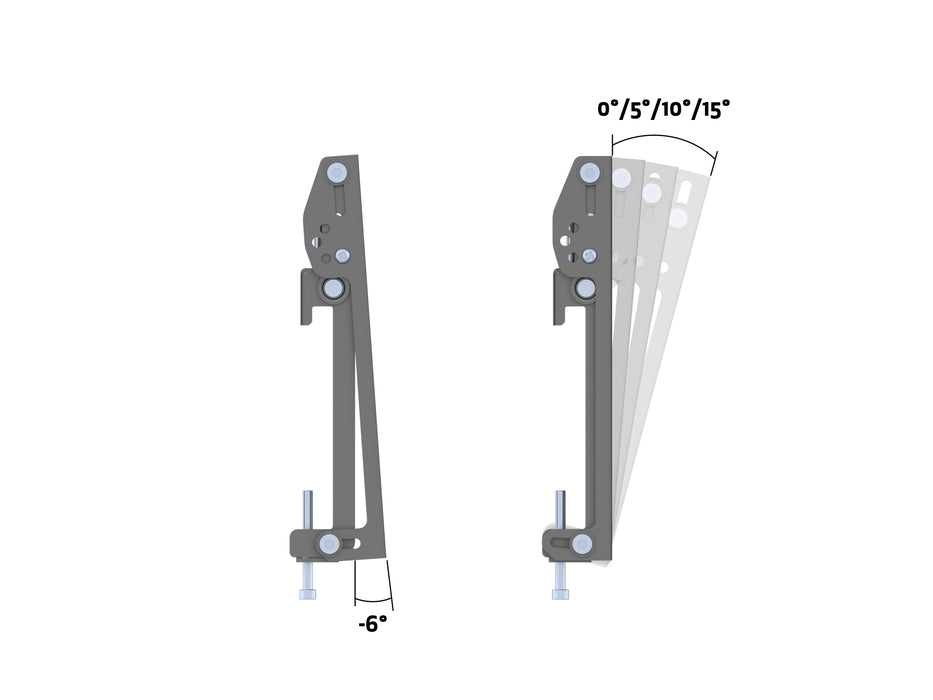 Multibrackets M Menu Board Pro 4-Screen Ceiling Mount For 32"-43" Screen | 200x200 VESA
