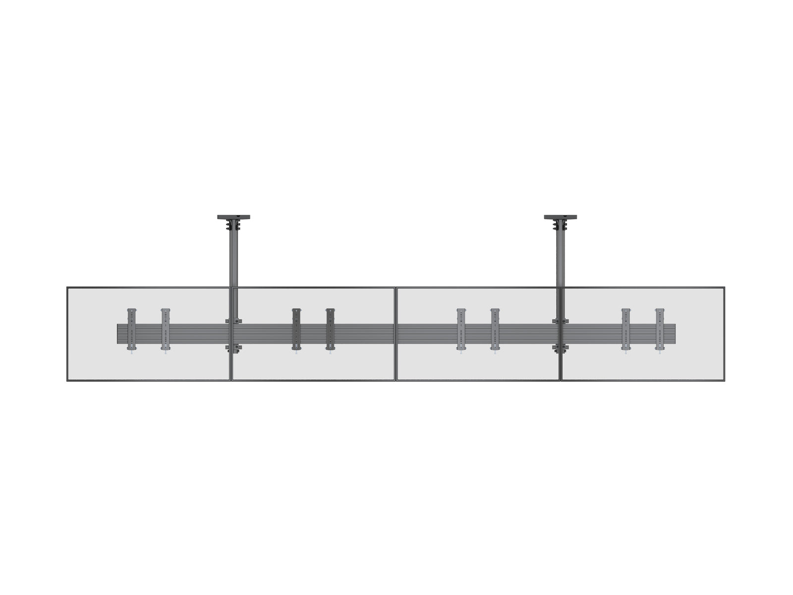 Multibrackets M Menu Board Pro 4-Screen Ceiling Mount For 32"-43" Screen | 200x200 VESA Ceiling Mount Bracket Multibrackets