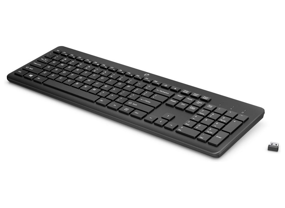 HP 230 Wireless Keyboard – Black (Full-Size, Quiet Typing) | 3L1E7AA#ABN