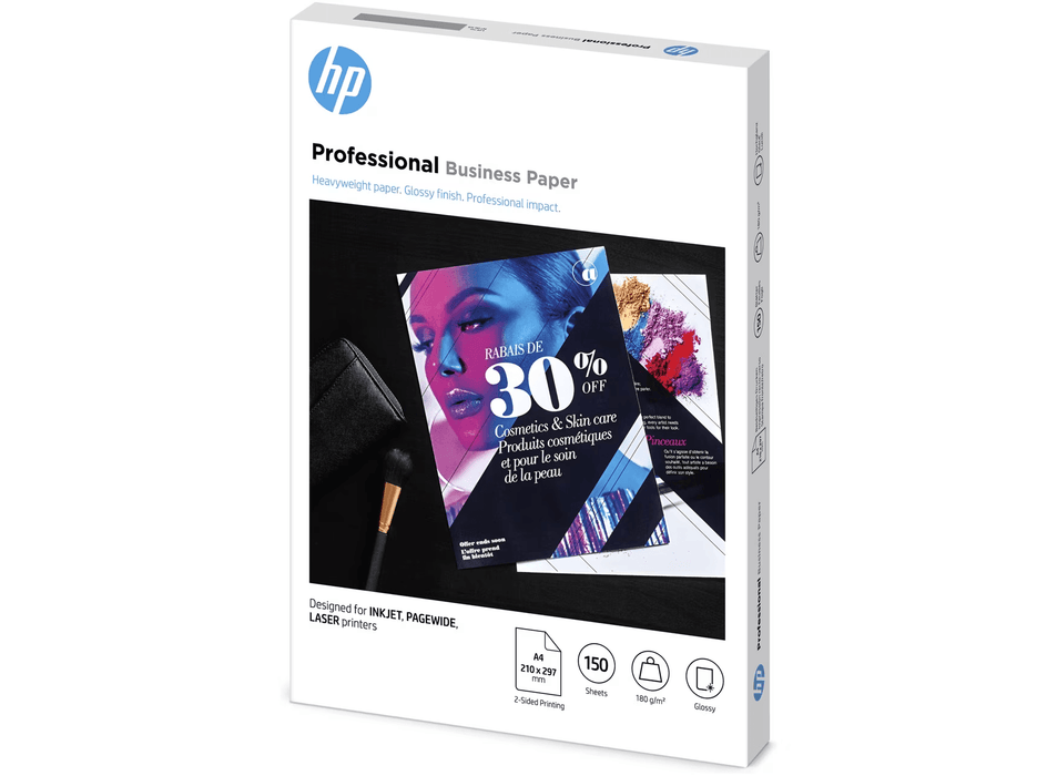 HP Inkjet, PageWide And Laser Professional Business Paper – A4, Glossy, 180Gsm