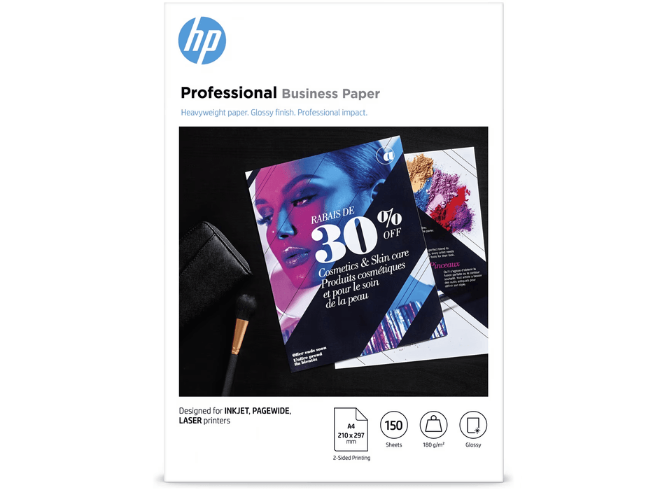 HP Inkjet, PageWide And Laser Professional Business Paper – A4, Glossy, 180Gsm