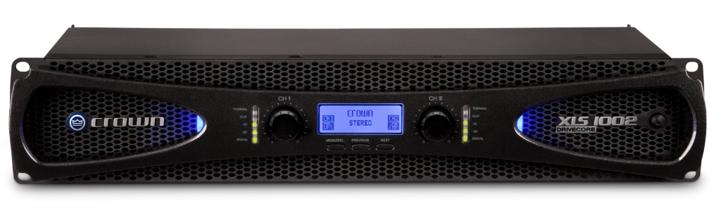 Crown XLS 1002 Two-channel, 350W @ 4Ω Power Amplifier Audio Amplifier Crown