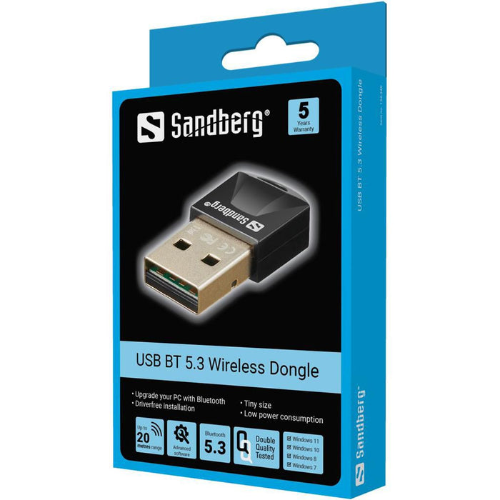 Sandberg USB BT 5.0 Wireless Dongle | 134-34 Network Card Sandberg