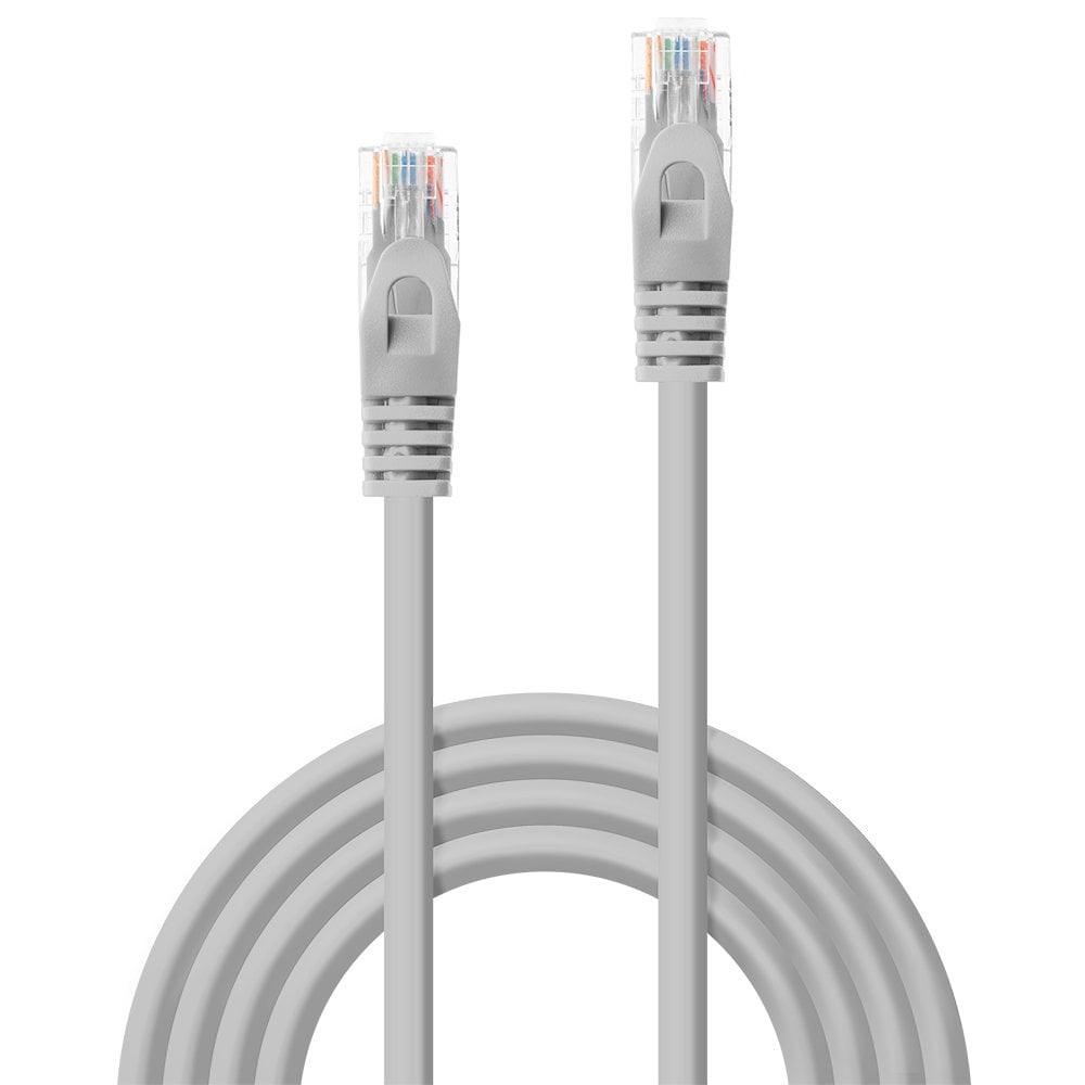 Lindy 3m Cat.5e U/UTP Network Cable, Grey | 48364 LAN / Ethernet Cable Lindy