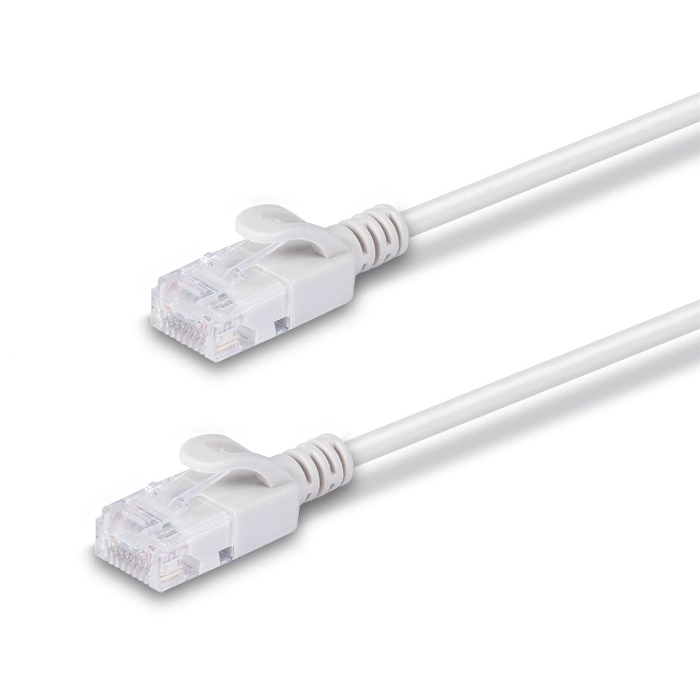 Lindy 3m Cat.6A U/FTP Ultra Slim Network Cable, Grey | 47595 LAN / Ethernet Cable Lindy
