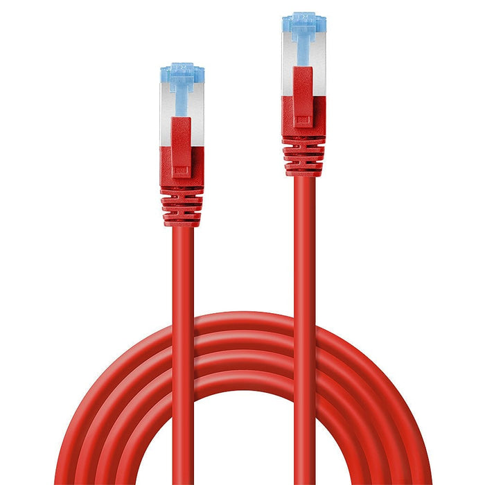Lindy 3m CAT6a S/FTP LS0H Snagless Gigabit Network Cable, Red | 47165 Network Cable Lindy