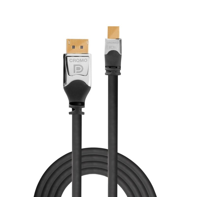 Lindy 3m CROMO Mini DisplayPort to DisplayPort Cable | 36313 DisplayPort Cable Lindy