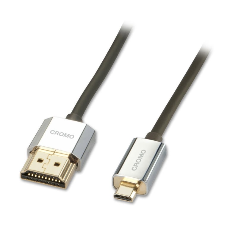 Lindy 3m CROMO Slim Active High Speed HDMI 2.0 A/D Cable with Ethernet and 4K support | 41678 HDMI Cable Lindy