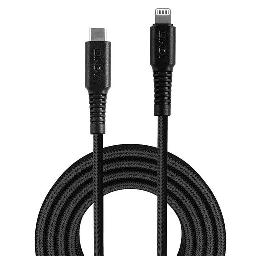 Lindy 3m Reinforced USB Type C to Lightning Cable | 31288 USB Cable Lindy