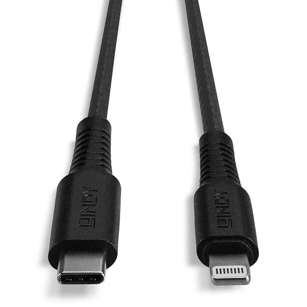 Lindy 3m Reinforced USB Type C to Lightning Cable | 31288 USB Cable Lindy