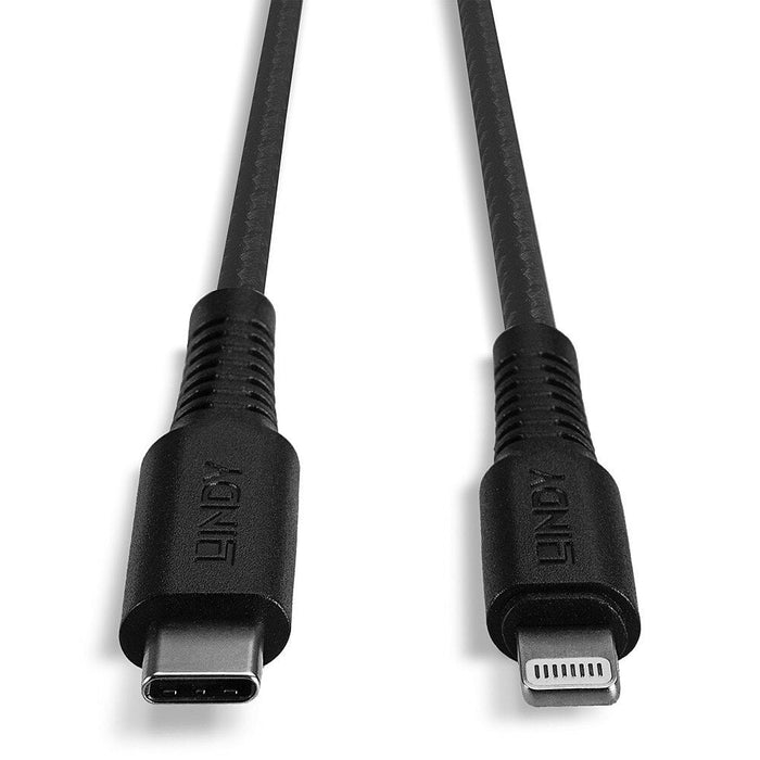 Lindy 3m Reinforced USB Type C to Lightning Cable | 31288 USB Cable Lindy