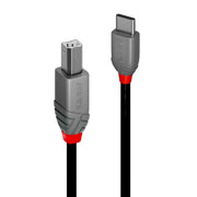 Lindy 3m USB 2.0 Type C to B Cable, Anthra Line | 36943 USB Cable Lindy